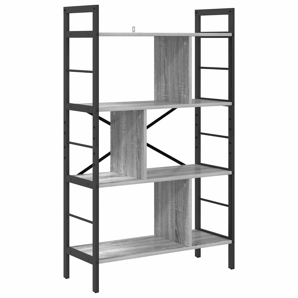 Bücherregal Graues Sonoma 75 x 30 x 123,5 cm Holzwerkstoff