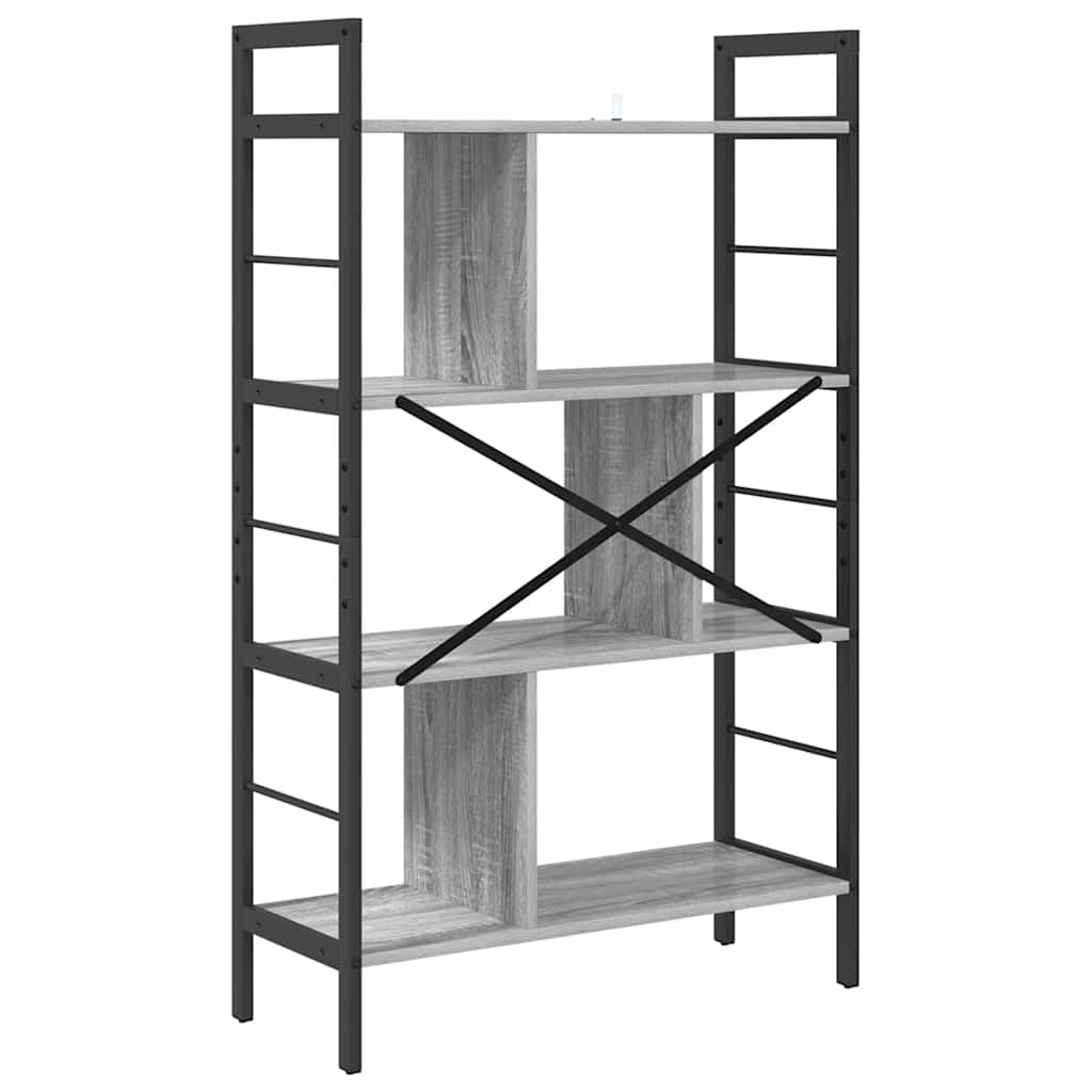 Bücherregal Graues Sonoma 75 x 30 x 123,5 cm Holzwerkstoff