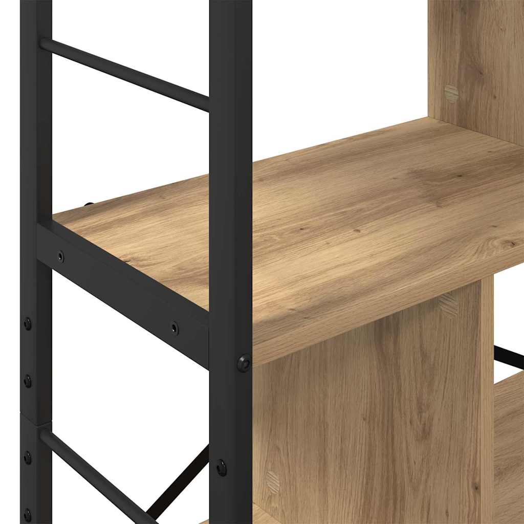 Bücherregal Artisan-Eiche 75 x 30 x 123,5 cm Holzwerkstoff
