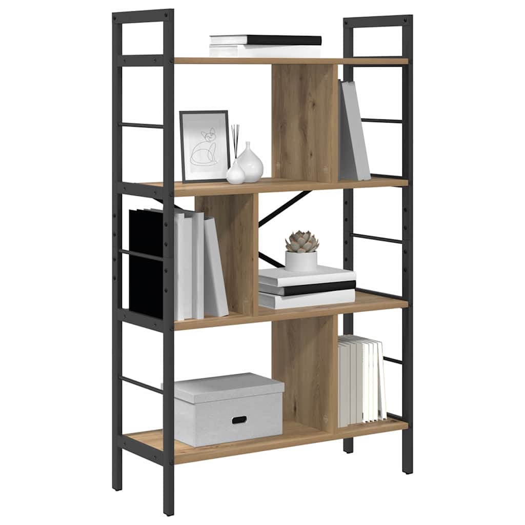 Bücherregal Artisan-Eiche 75 x 30 x 123,5 cm Holzwerkstoff