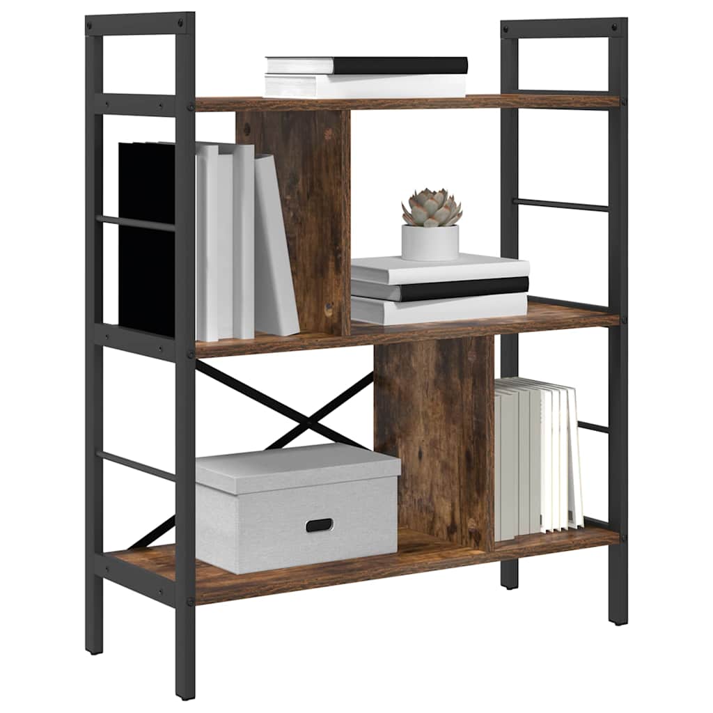 Bücherregal Geräucherte Eiche 75 x 30 x 91 cm Holzwerkstoff