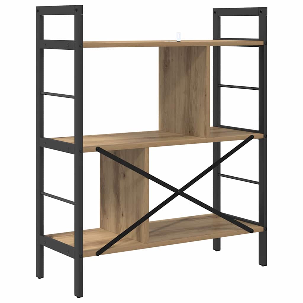 Bücherregal Artisan-Eiche 75 x 30 x 91 cm Holzwerkstoff