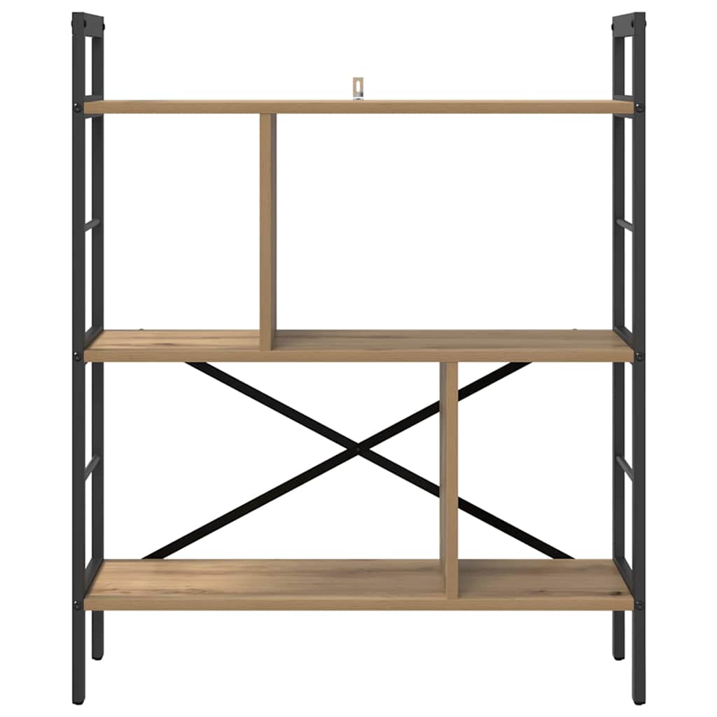 Bücherregal Artisan-Eiche 75 x 30 x 91 cm Holzwerkstoff