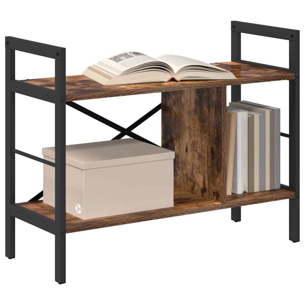 Bücherregal Geräucherte Eiche 75 x 30 x 58,5 cm Holzwerkstoff