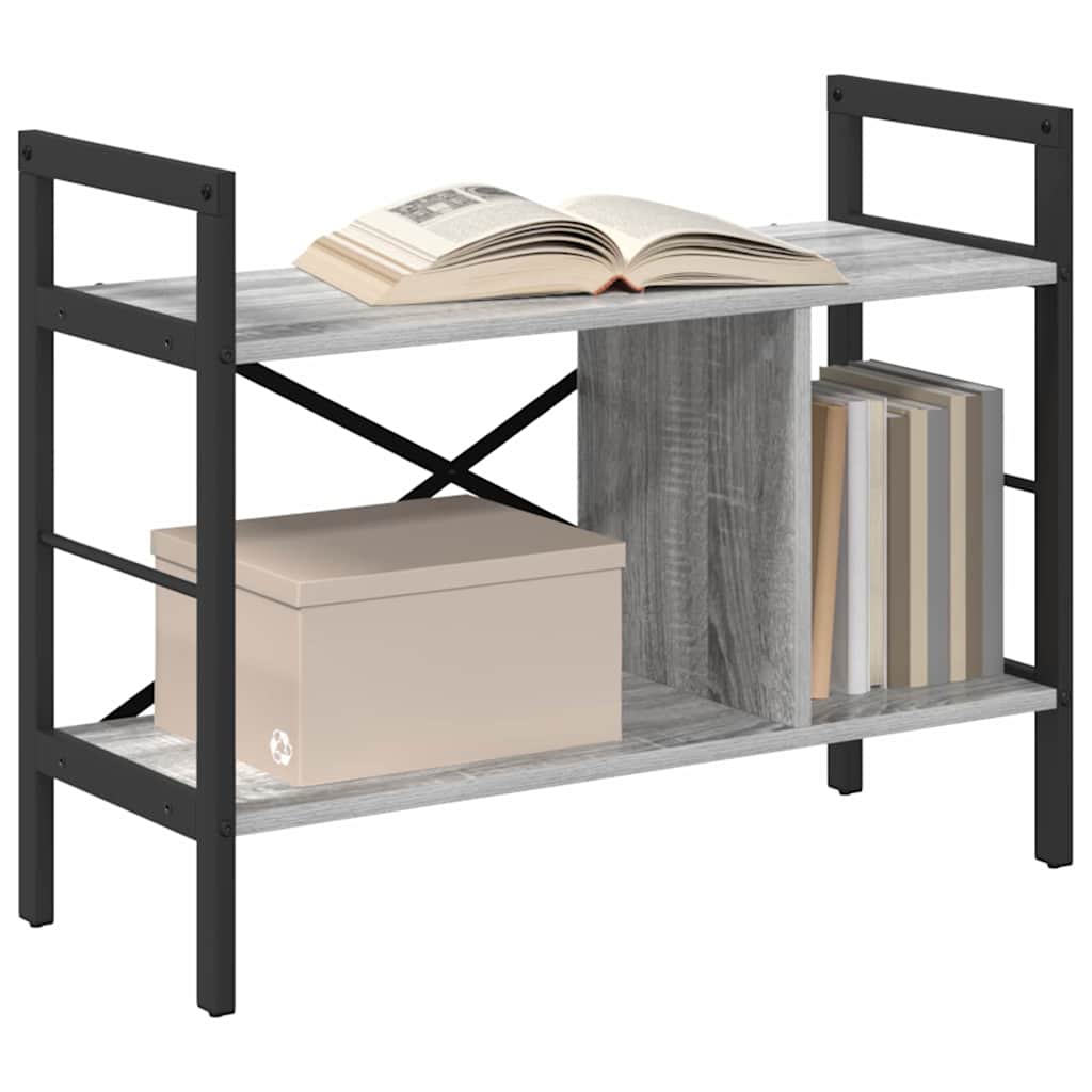 Bücherregal Graues Sonoma 75 x 30 x 58,5 cm Holzwerkstoff