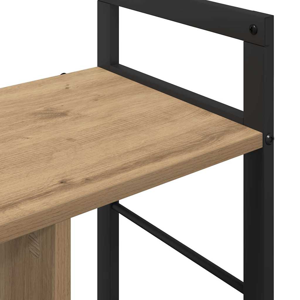 Bücherregal Artisan-Eiche 75 x 30 x 58,5 cm Holzwerkstoff