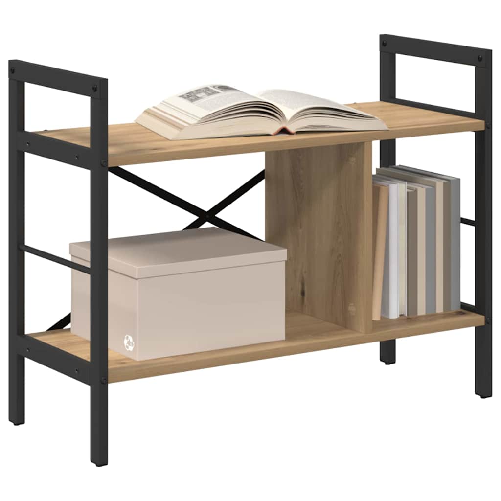 Bücherregal Artisan-Eiche 75 x 30 x 58,5 cm Holzwerkstoff