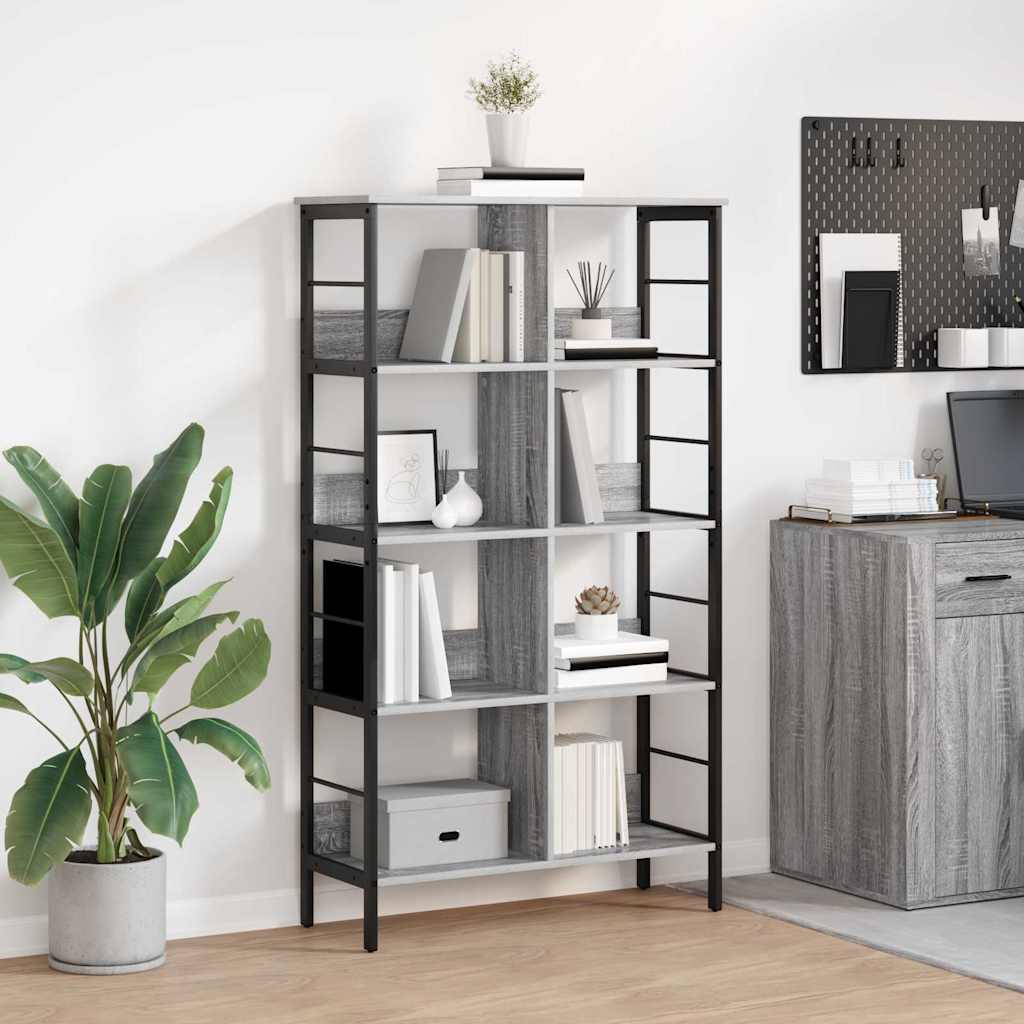 Bücherregal Graues Sonoma 82 x 32 x 144,5 cm Holzwerkstoff