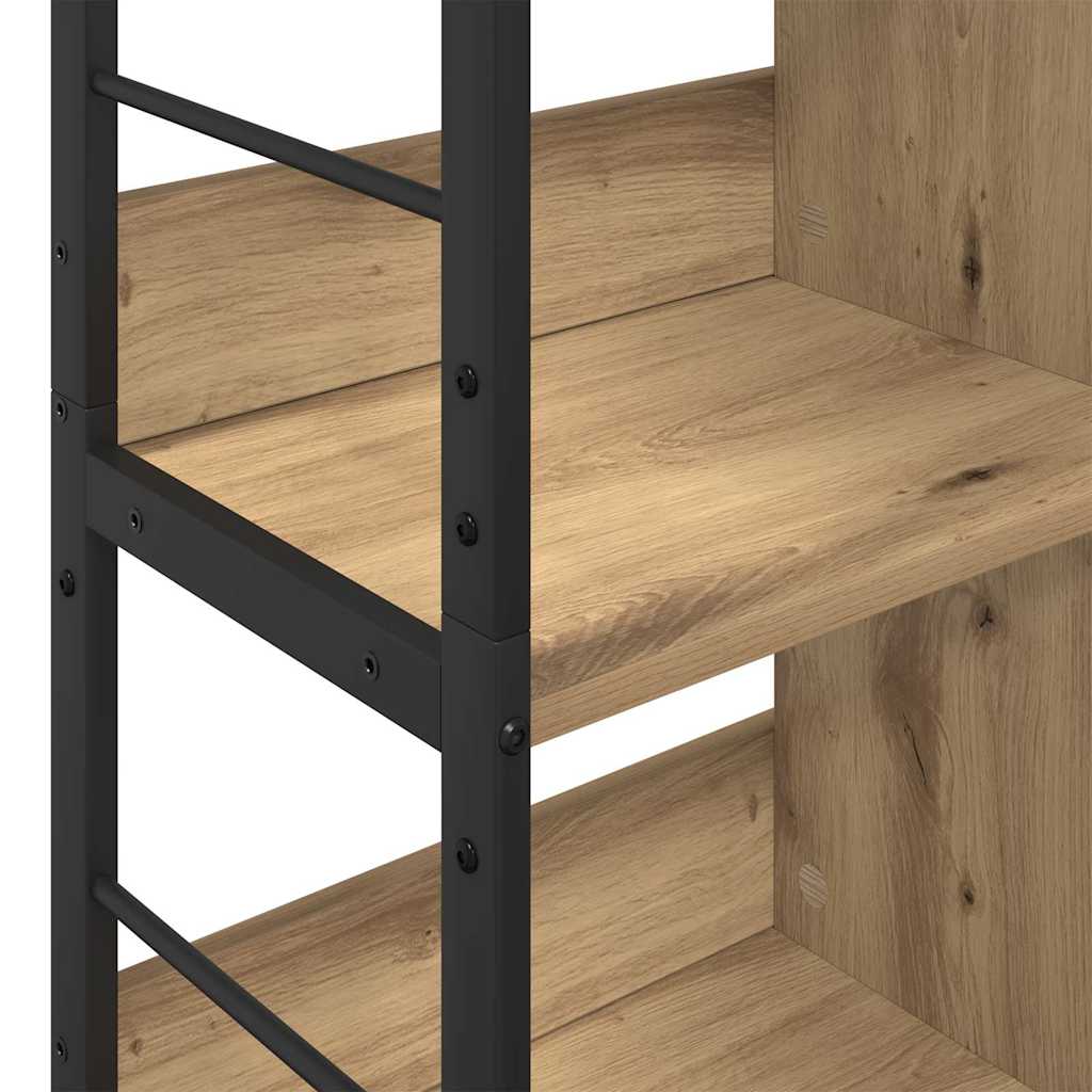 Bücherregal Artisan-Eiche 82 x 32 x 144,5 cm Holzwerkstoff