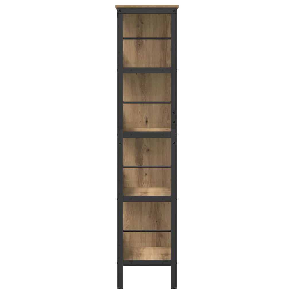 Bücherregal Artisan-Eiche 82 x 32 x 144,5 cm Holzwerkstoff