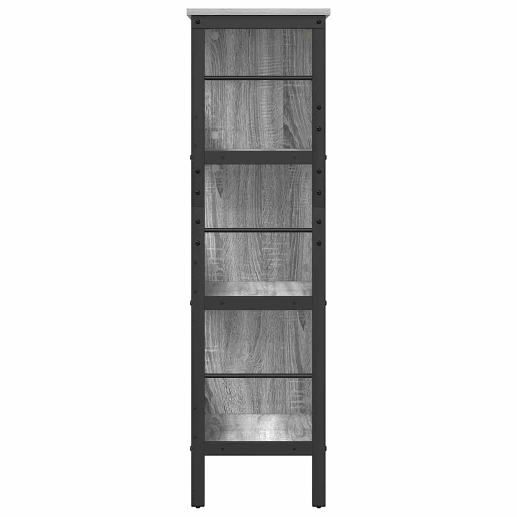Bücherregal Graues Sonoma 82 x 32 x 112 cm Holzwerkstoff