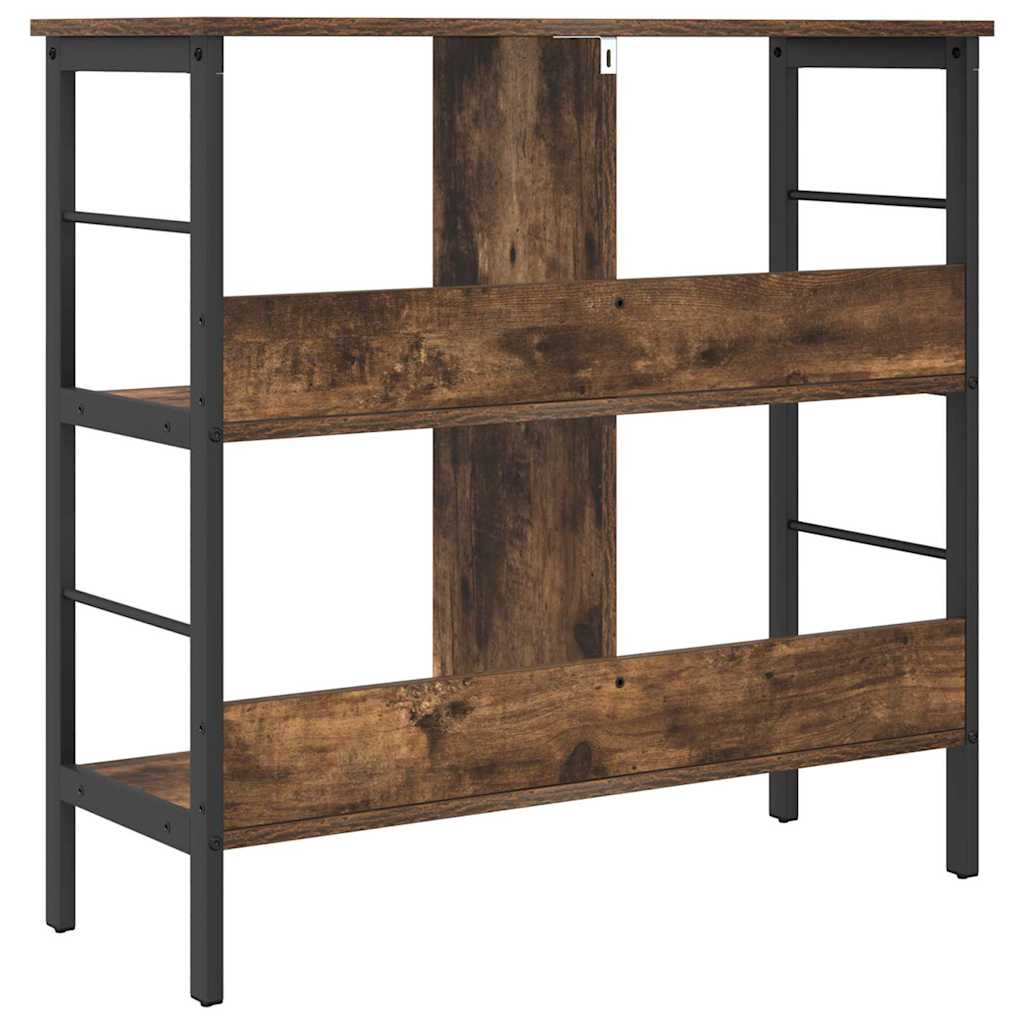 Bücherregal Geräucherte Eiche 82 x 32 x 79 cm Holzwerkstoff