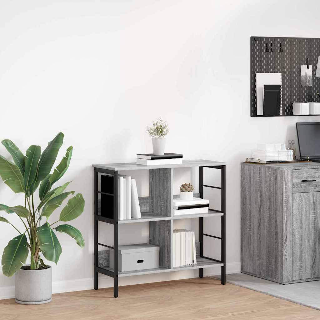 Bücherregal Graues Sonoma 82 x 32 x 79 cm Holzwerkstoff