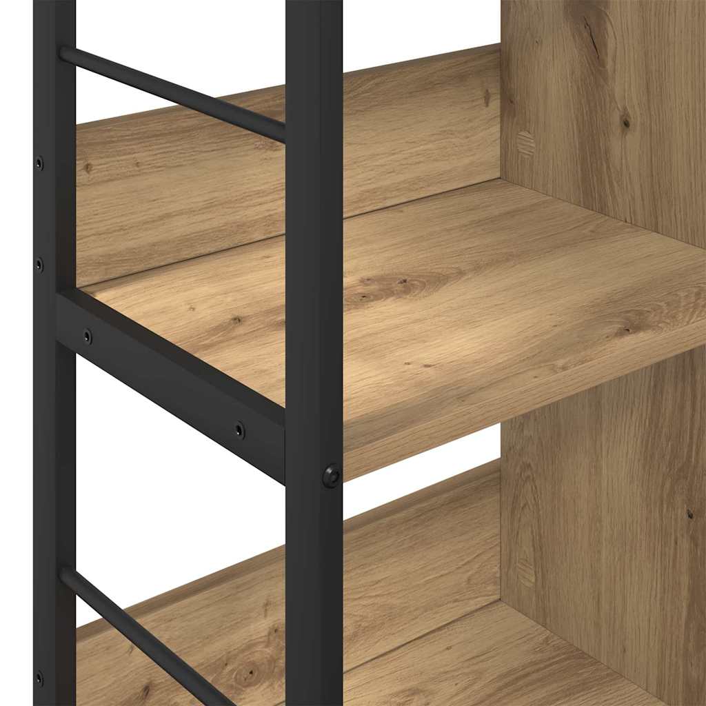 Bücherregal Artisan-Eiche 82 x 32 x 79 cm Holzwerkstoff
