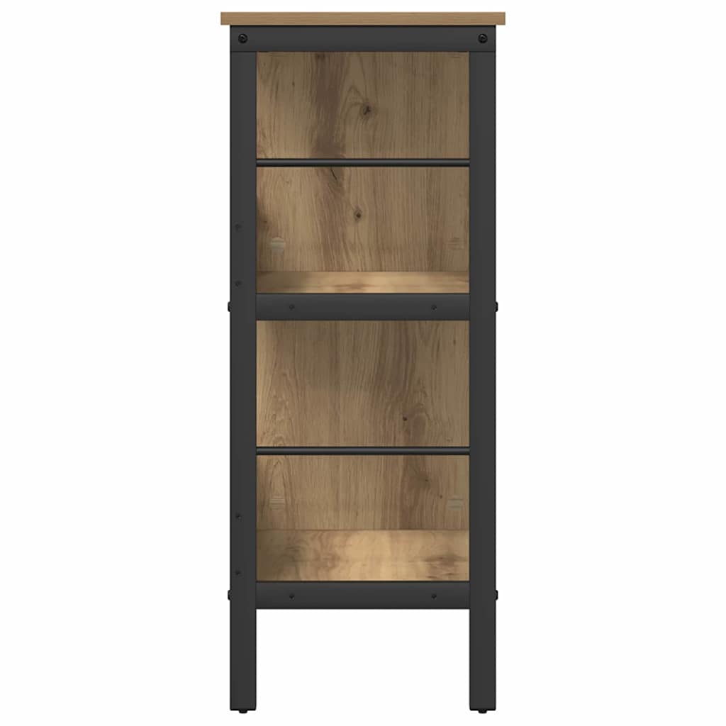 Bücherregal Artisan-Eiche 82 x 32 x 79 cm Holzwerkstoff