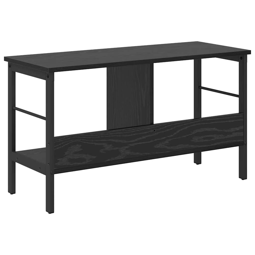 Bücherregal Schwarz Eichen-Optik 82 x 32 x 47 cm Holzwerkstoff