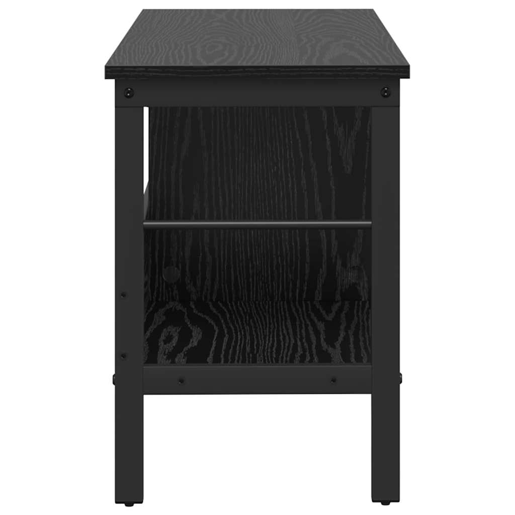 Bücherregal Schwarz Eichen-Optik 82 x 32 x 47 cm Holzwerkstoff