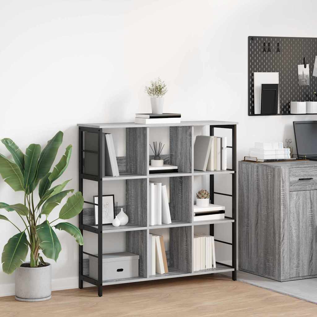 Bücherregal Graues Sonoma 102 x 32 x 104,5 cm Holzwerkstoff