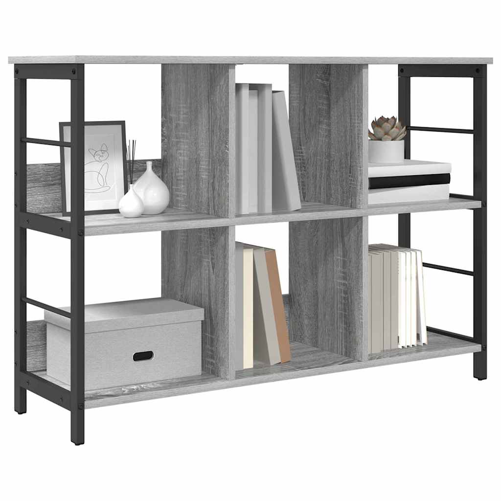 Bücherregal Graues Sonoma 102 x 32 x 72,5 cm Holzwerkstoff