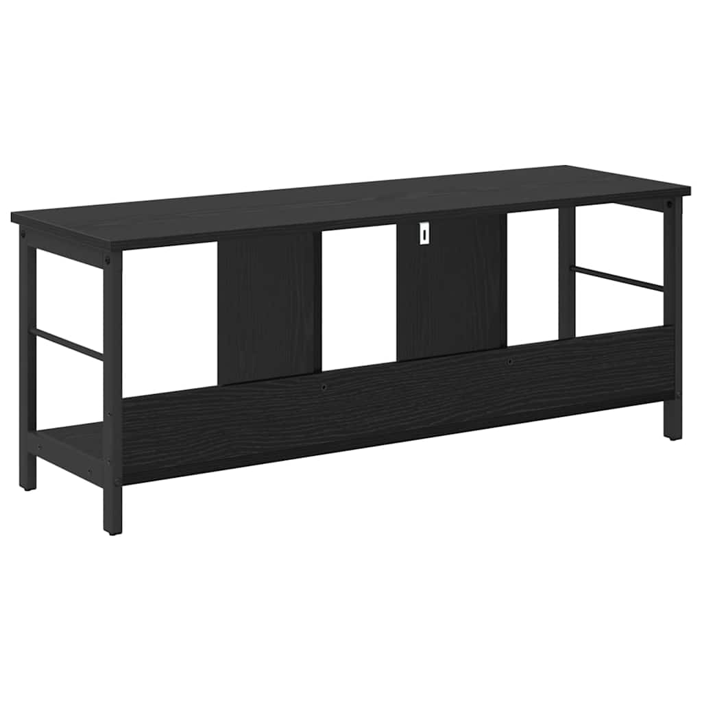 Bücherregal Schwarz Eichen-Optik 102 x 32 x 40,5 cm