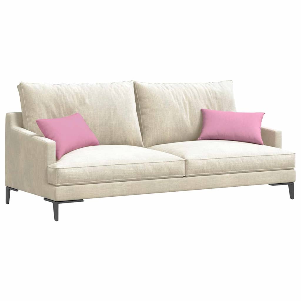 Sofakissen 2 pcs Rosa 50 x 30 cm Stoff