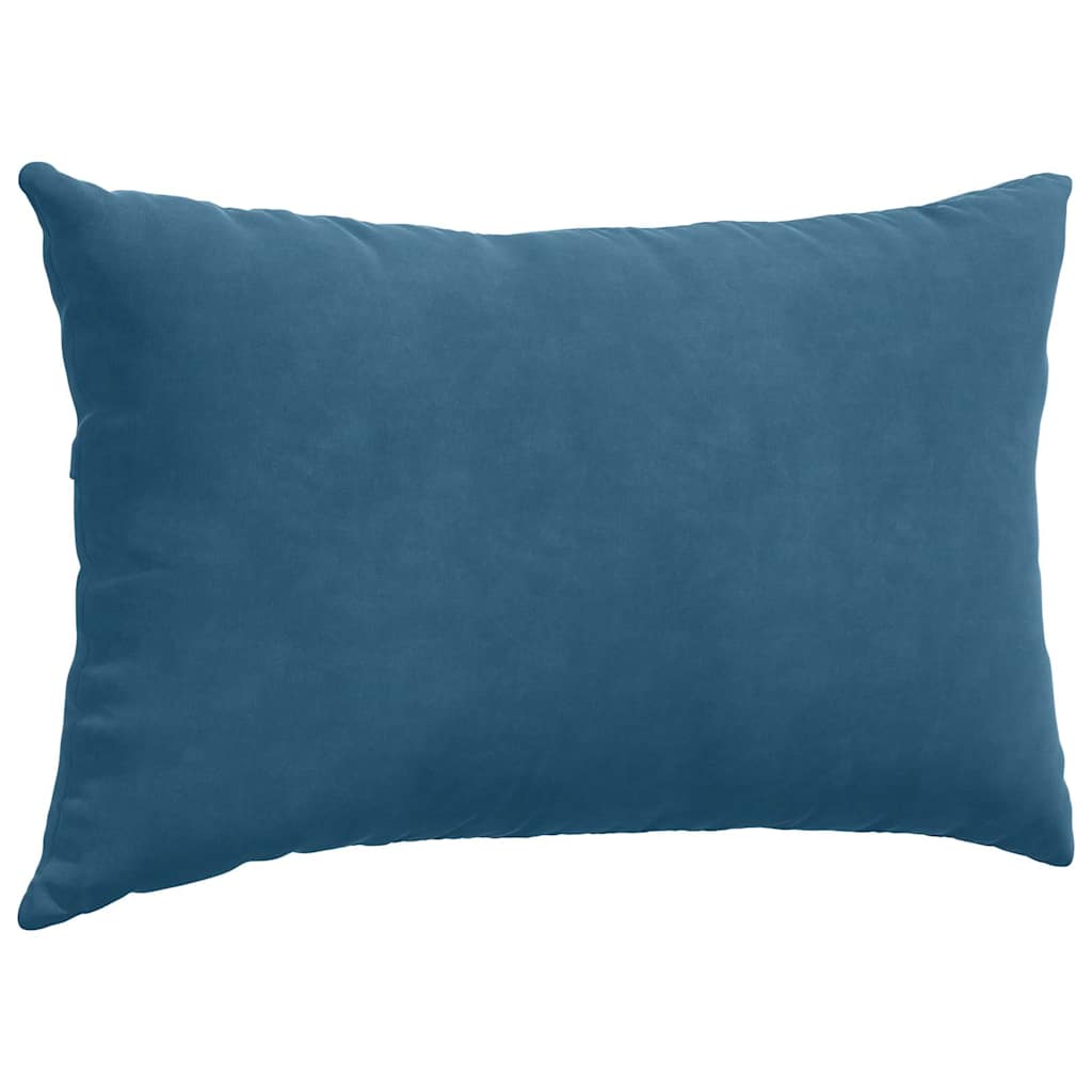 Sofakissen 2 Stück Blau 50 x 30 cm Cordstoff