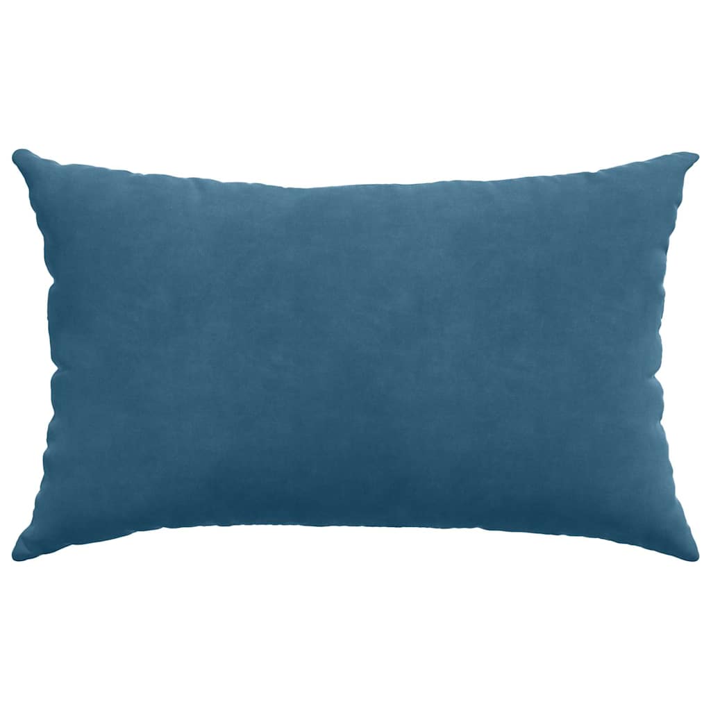 Sofakissen 2 Stück Blau 50 x 30 cm Cordstoff
