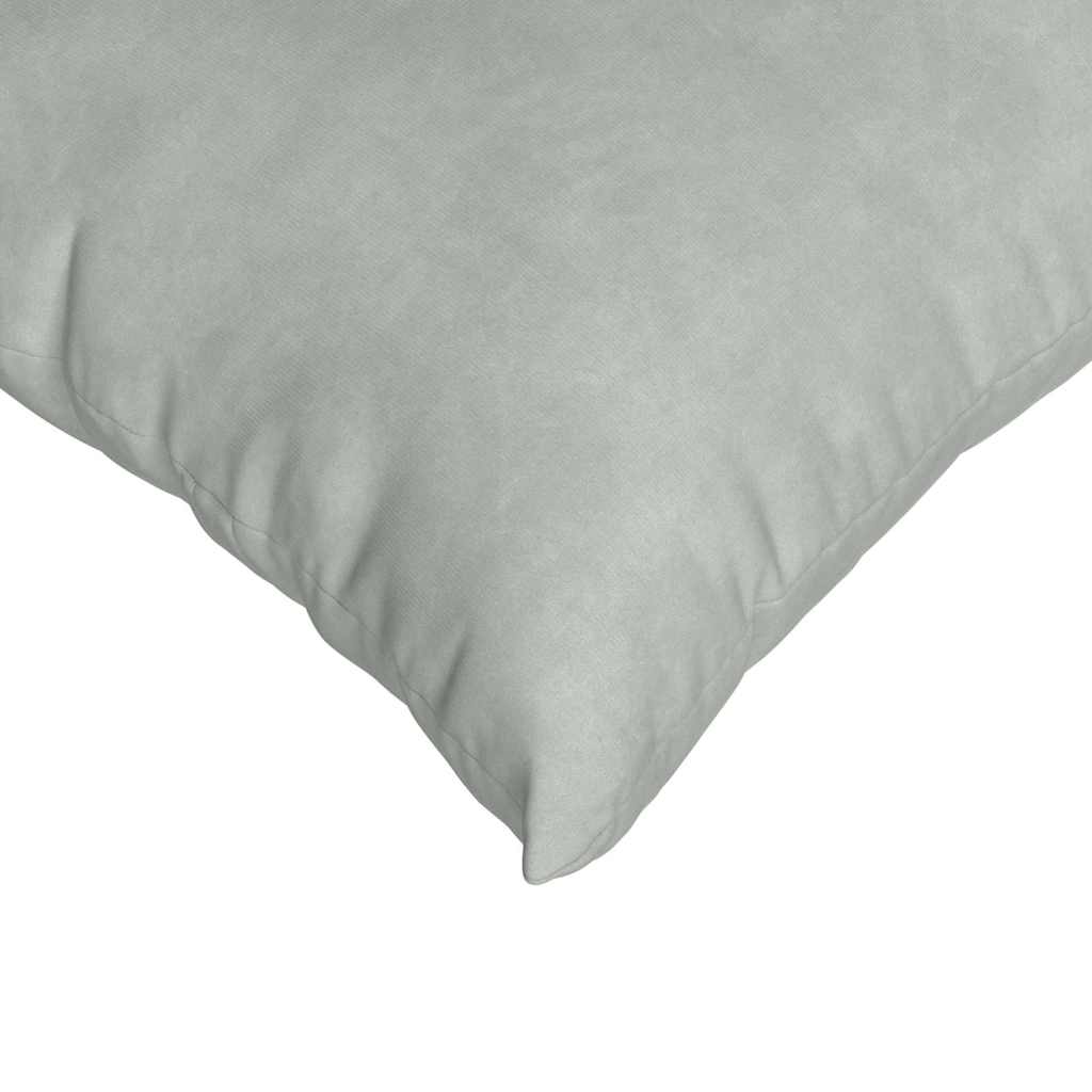 Sofakissen 2 Stück Hellgrau 50 x 30 cm Cordstoff