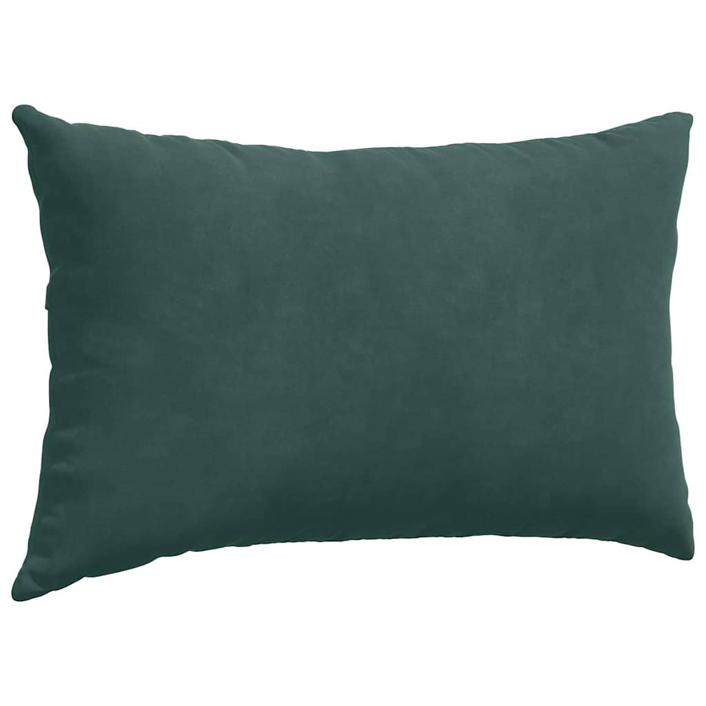 Sofakissen 2 Stück Dunkelgrün 50 x 30 cm Cordstoff