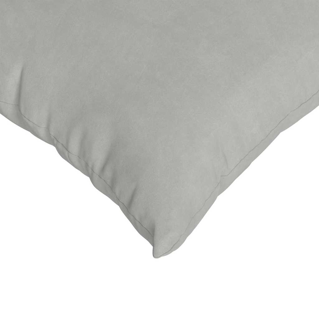 Sofakissen 2 Stück Hellgrau 50 x 30 cm Stoff