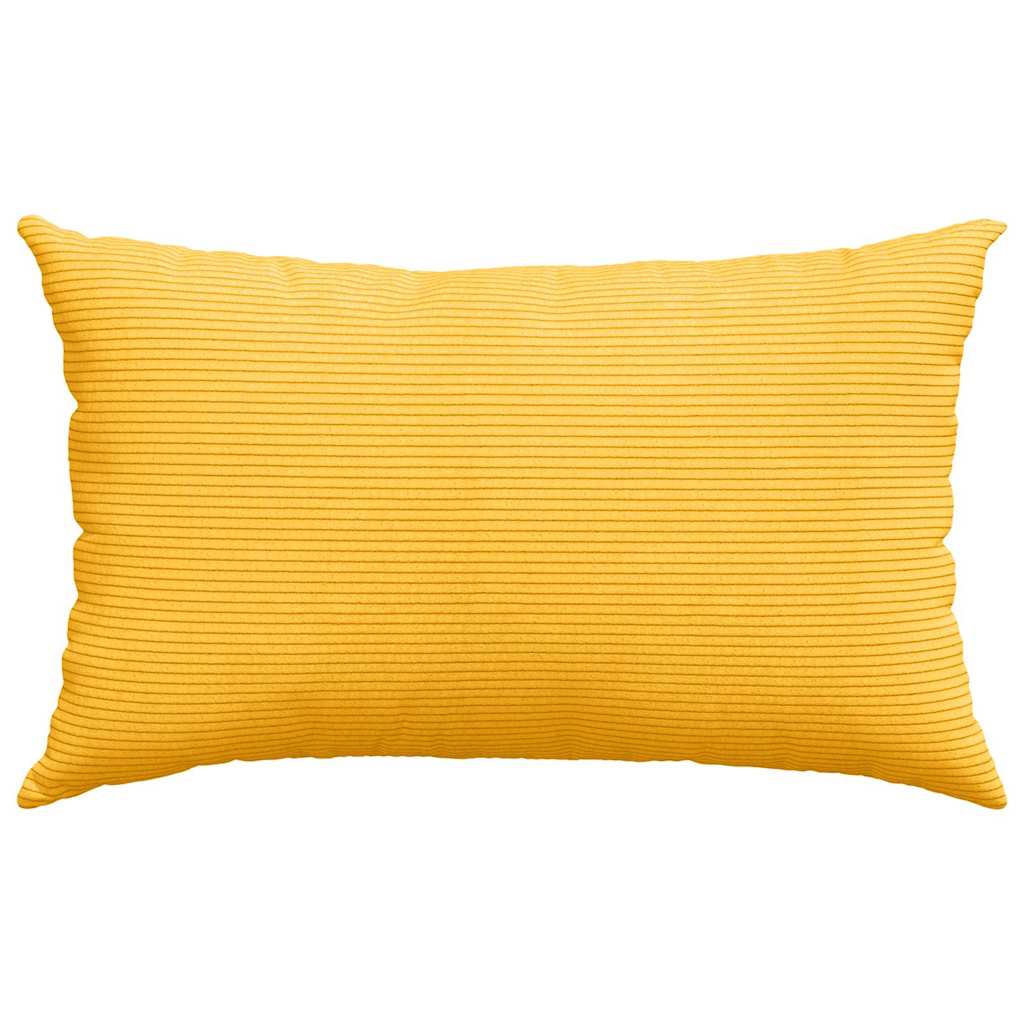 Sofakissen 2 Stück Helles Gelb 50 x 30 cm Cordstoff