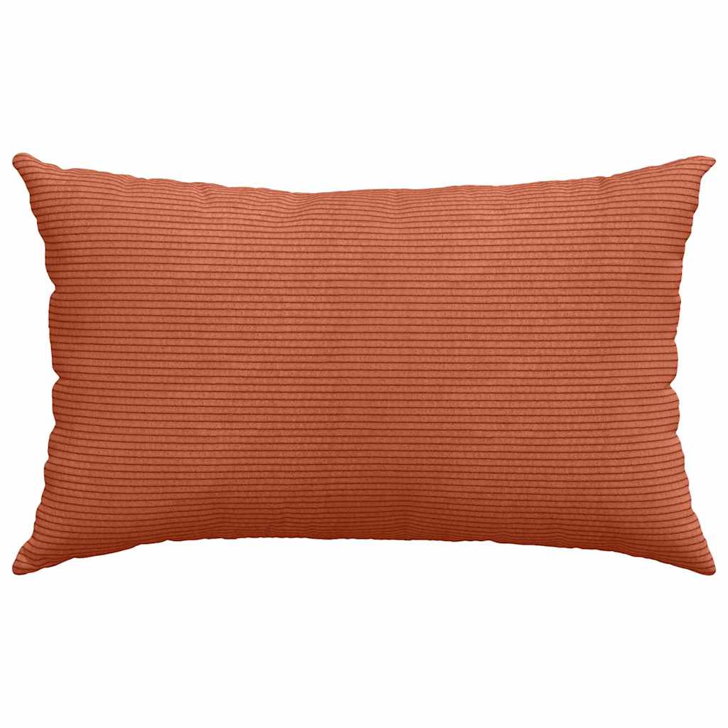 Sofakissen 2 Stück Rot-Orange 50 x 30 cm Cordstoff