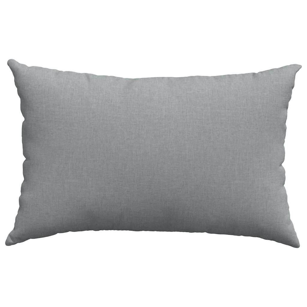 Sofakissen 2 pcs Hellgrau 60 x 40 cm Stoff