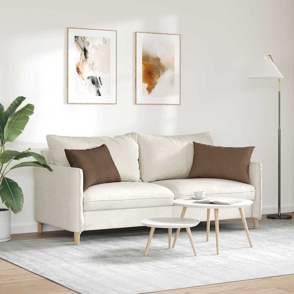 Sofakissen 2 pcs Braun 60 x 40 cm Stoff