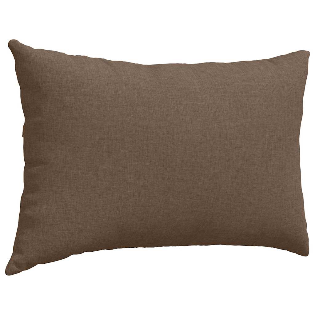 Sofakissen 2 pcs Braun 60 x 40 cm Stoff