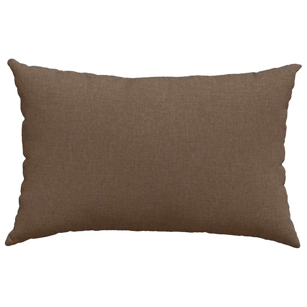 Sofakissen 2 pcs Braun 60 x 40 cm Stoff