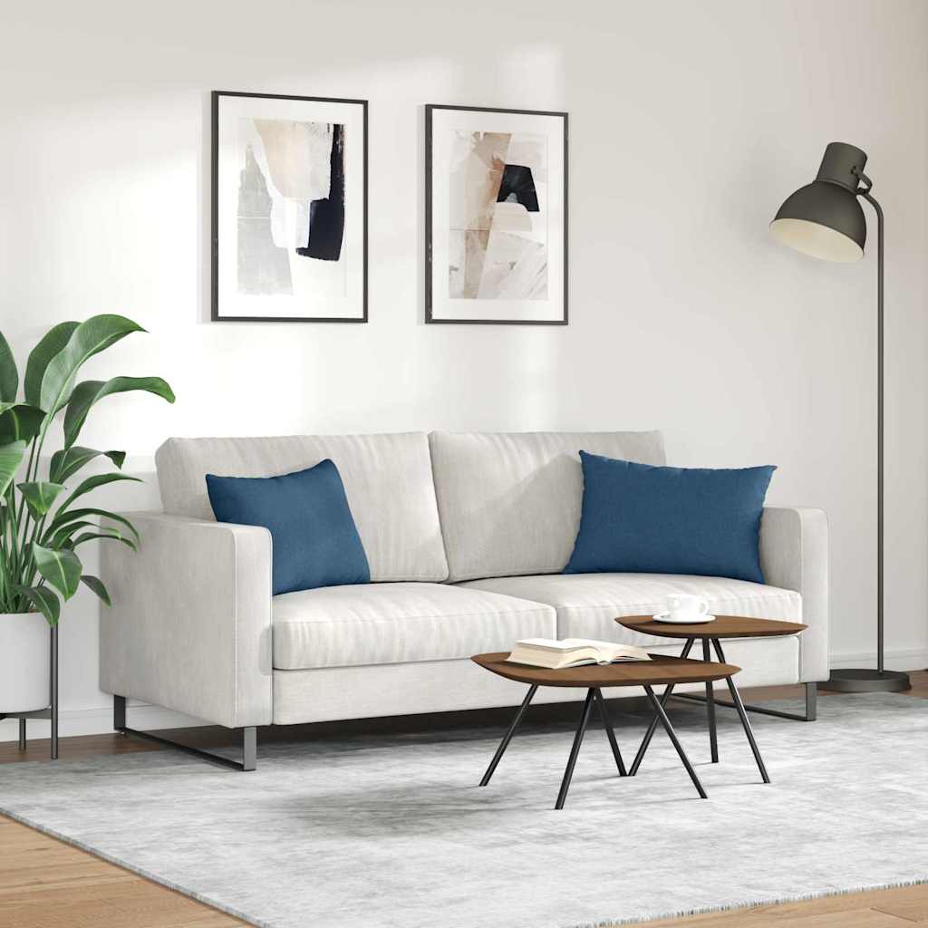 Sofakissen 2 pcs Blau 60 x 40 cm Stoff