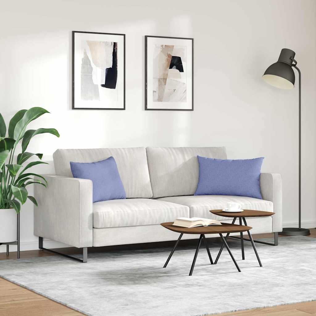 Sofakissen 2 pcs Jeans blau 60 x 40 cm Stoff