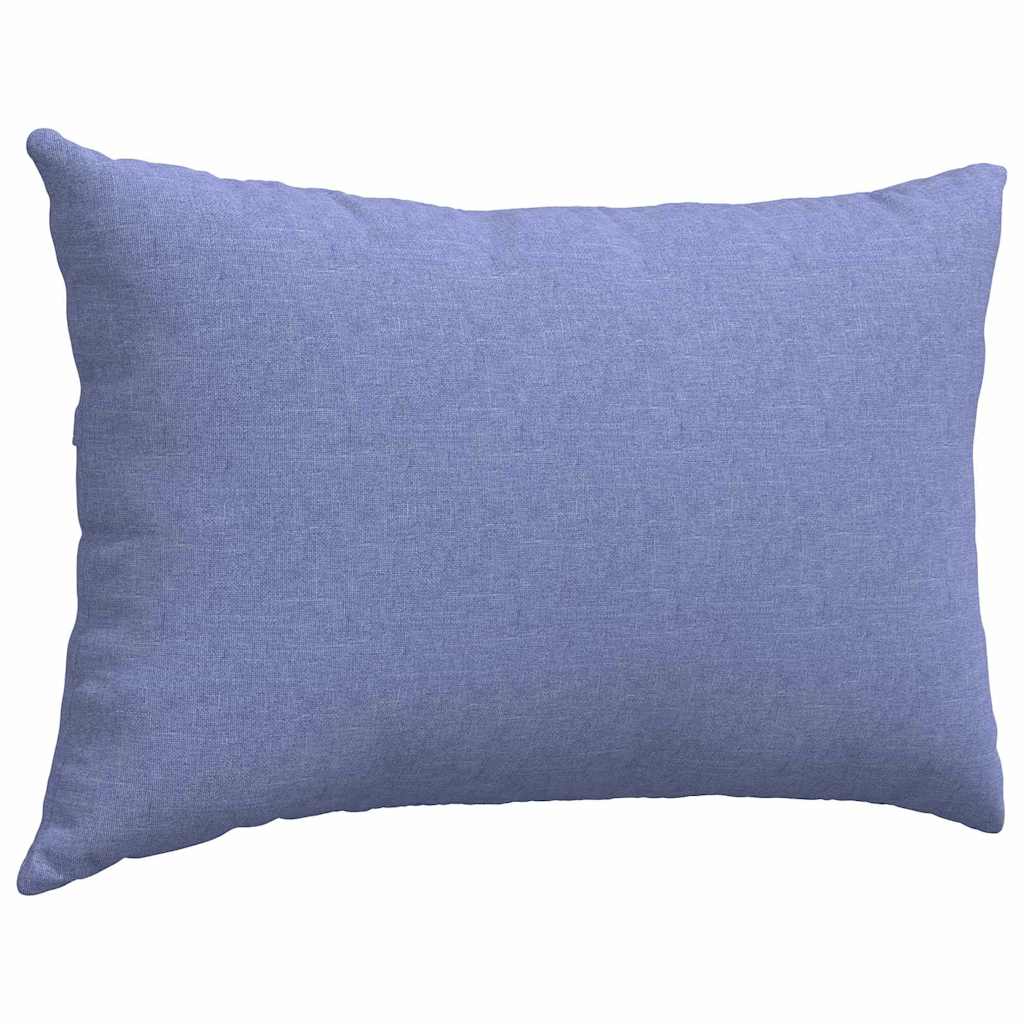 Sofakissen 2 pcs Jeans blau 60 x 40 cm Stoff