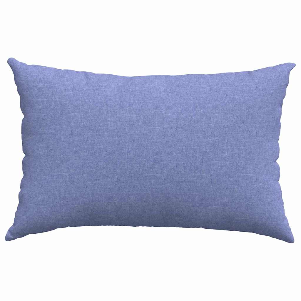 Sofakissen 2 pcs Jeans blau 60 x 40 cm Stoff