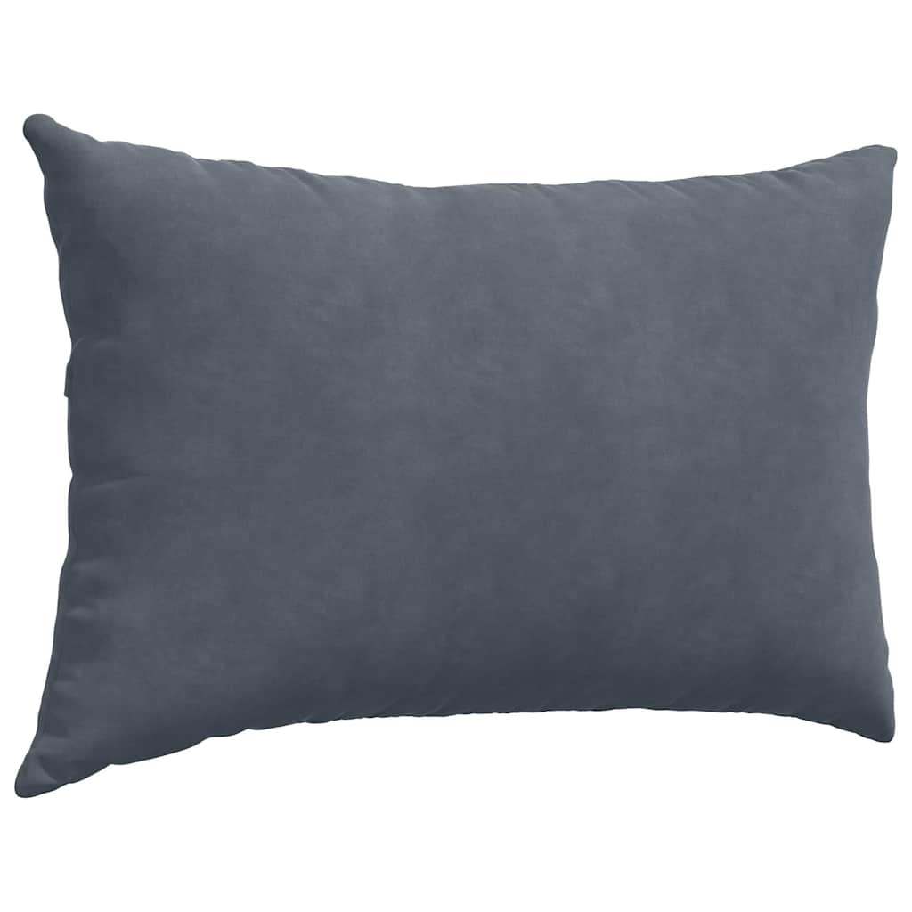 Sofakissen 2 Stück Dunkelgrau 60 x 40 cm Cordstoff