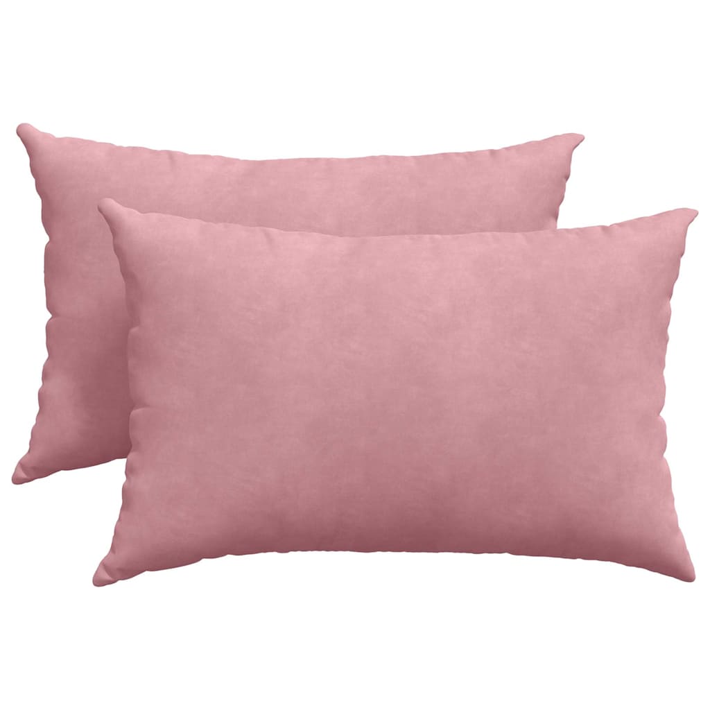 Sofakissen 2 Stück Rosa 60 x 40 cm Cordstoff