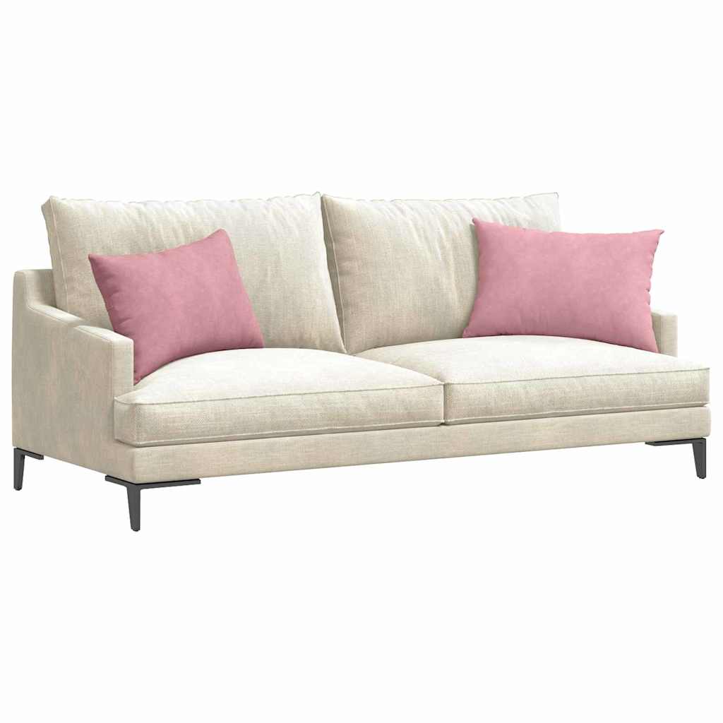 Sofakissen 2 Stück Rosa 60 x 40 cm Cordstoff