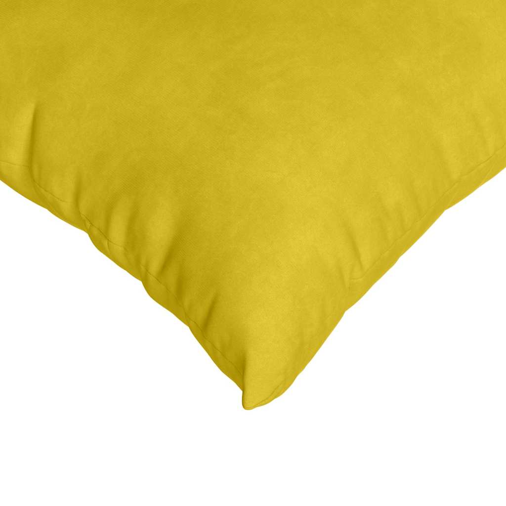 Sofakissen 2 Stück Gelb 60 x 40 cm Cordstoff