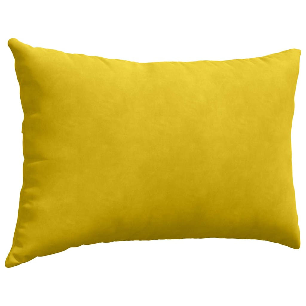 Sofakissen 2 Stück Gelb 60 x 40 cm Cordstoff