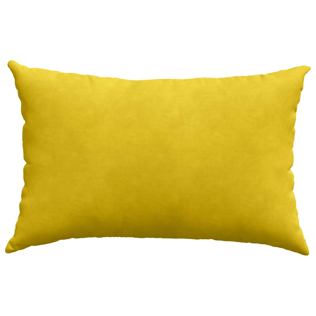 Sofakissen 2 Stück Gelb 60 x 40 cm Cordstoff