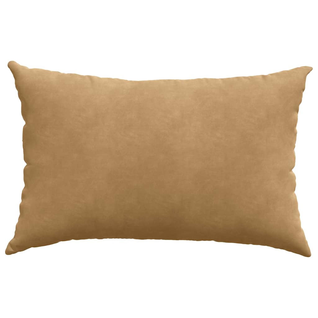 Sofakissen 2 Stück Braun 60 x 40 cm Cordstoff