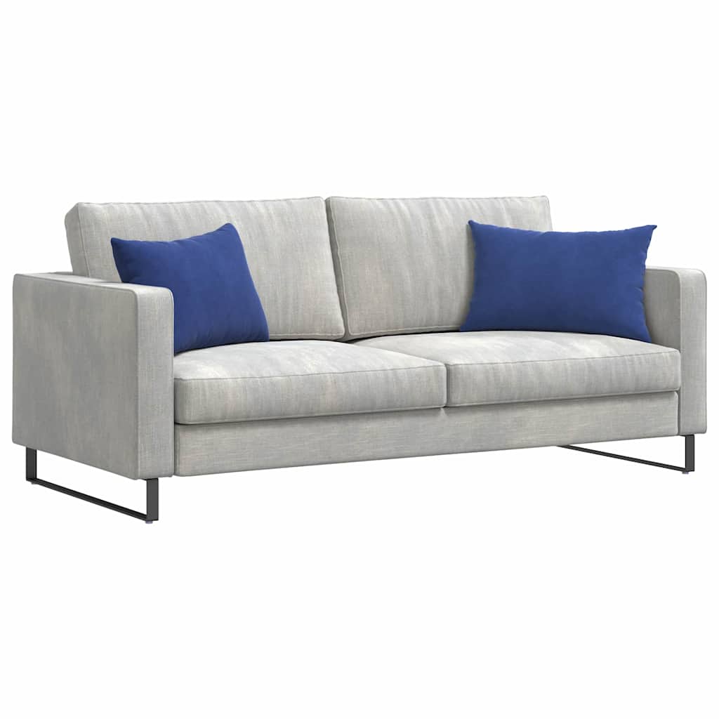 Sofakissen 2 Stück Polizeiblau 60 x 40 cm Cordstoff