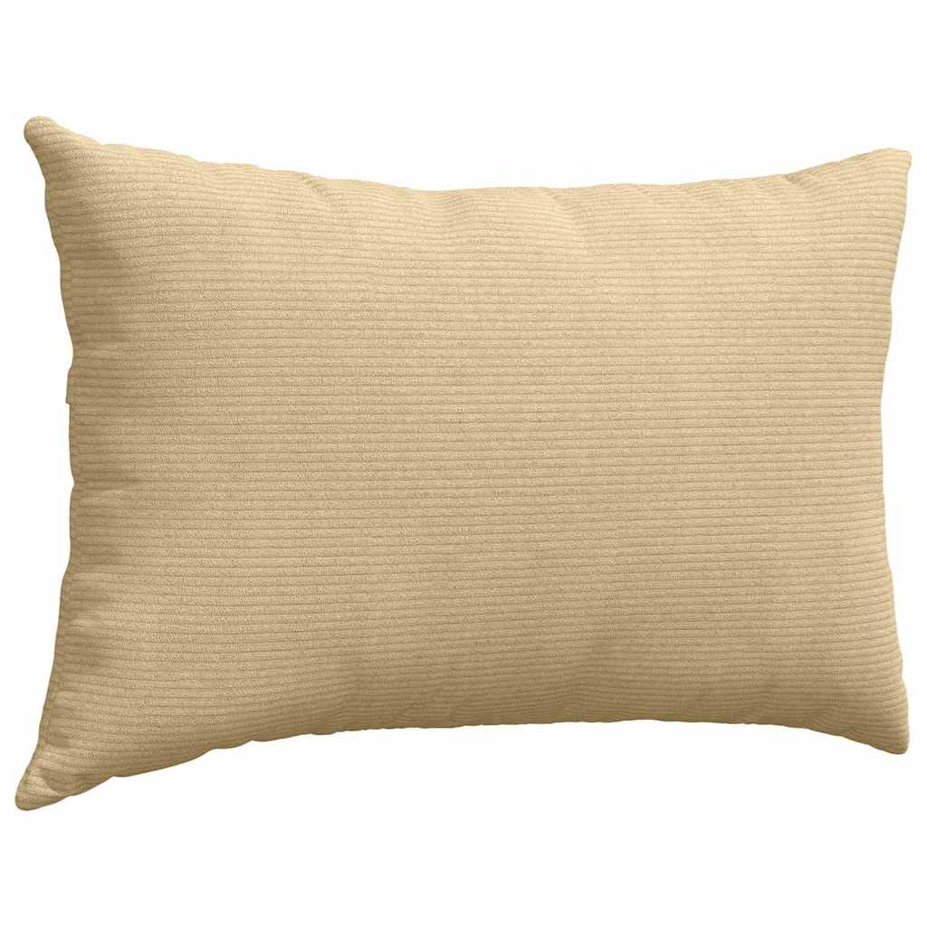 Sofakissen 2 Stück Grau-Grün 60 x 40 cm Cordstoff
