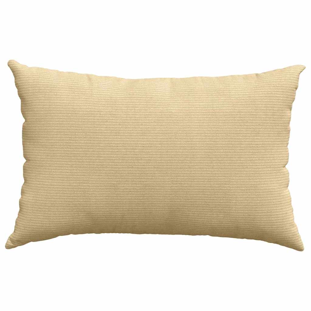 Sofakissen 2 Stück Grau-Grün 60 x 40 cm Cordstoff
